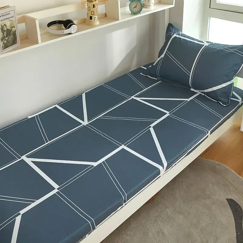 WASART 360° fully enclosed with zipper cotton mattress protector cover single double bed white sheet protection pad king size