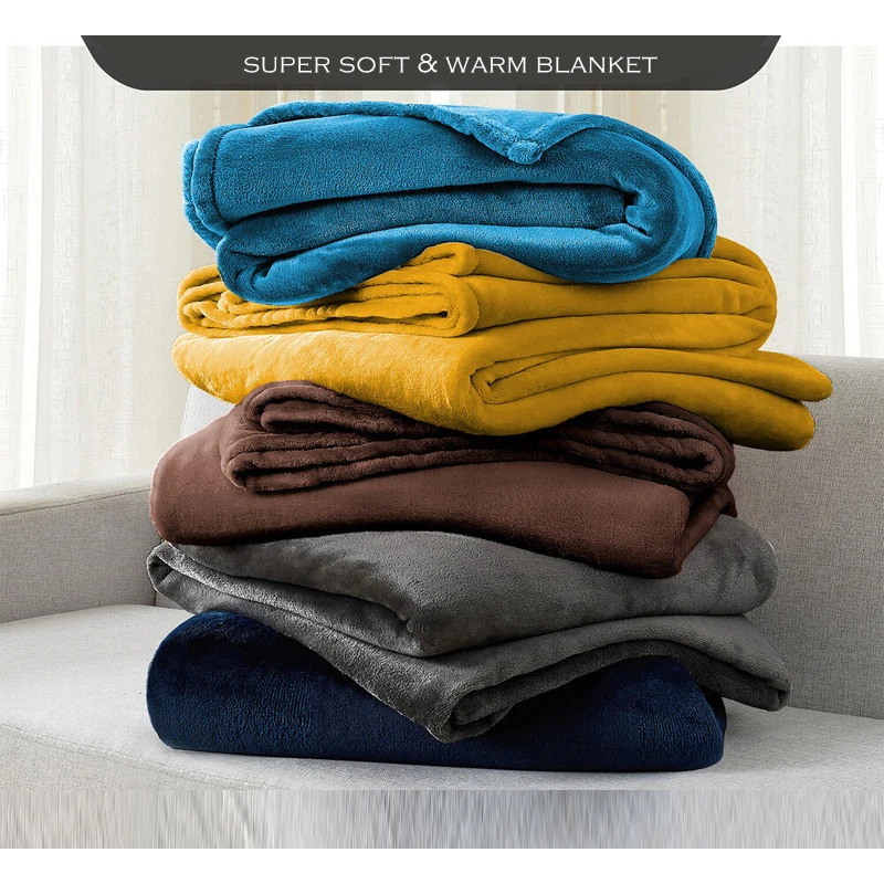 WASART Winter fluffy velvet fleece blanket extra large size sofa throw blanket fuzzy faux fur blanket microfiber thick bed sheet