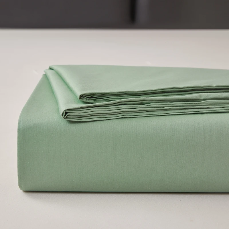 WASART Summer pure cotton flat bed sheet and pillowcase 150x190 bedroom couple bed linen sets luxury single double bed king size