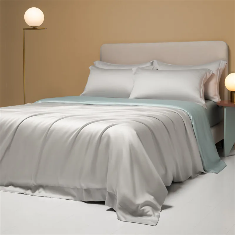 Luxury Bedding 100% Bamboo Duvet Cover 1PC Soild Colors Single Queen King Bed Cover Quilt Cover Soft Comfort Cool Summer Cooling