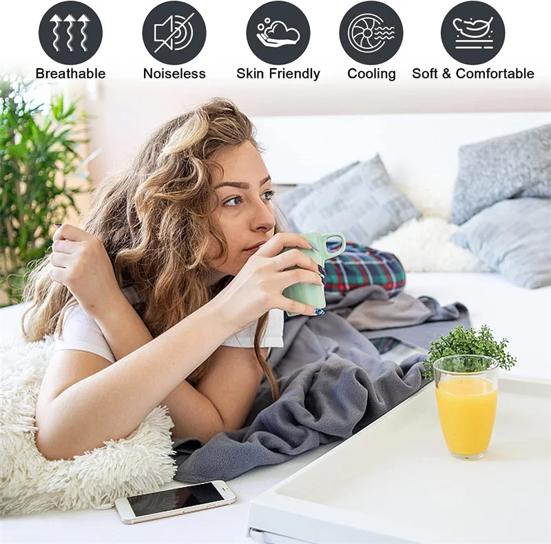 Waterproof Mattress Protector Breathable Smooth Mattress Cover Anti-mite Bed Cover Twin Queen King Size Bed Elastic Fitted Sheet