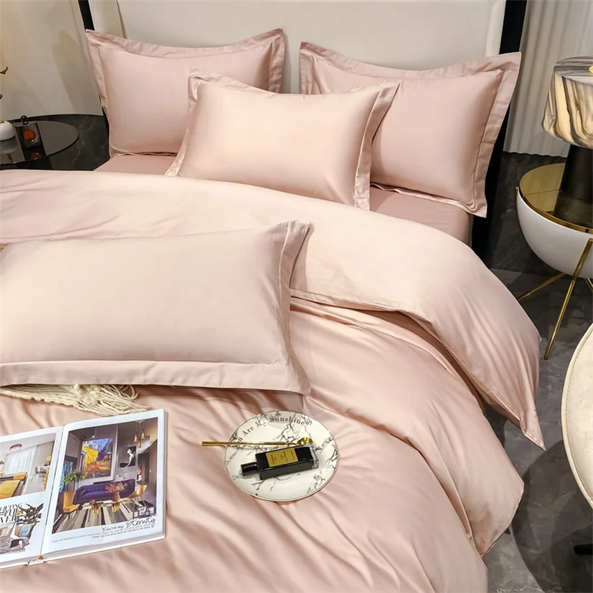 Luxury Bedding Set 100% Egyptian Cotton Duvet Cover Pillowcase Ru Europe Double Queen King Size Bed Linen Soft Bed Sheet Sets