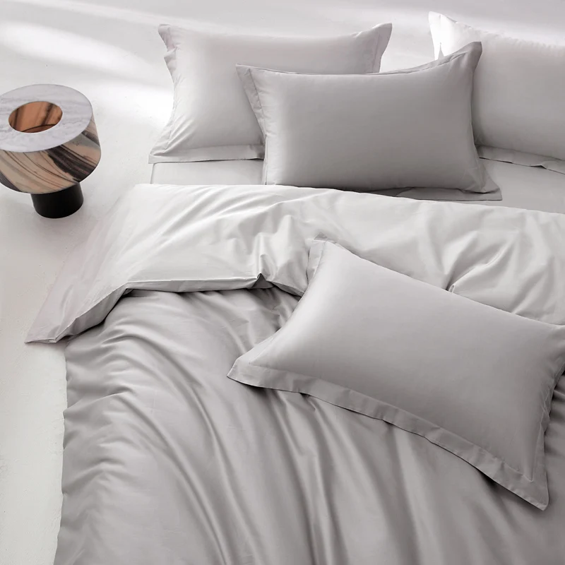 Organic Egyptian Cotton Bedding Set with Duvet Cover Bed Sheet Pillowcase Luxury 800 Thread Count Bedsheet 5-Star Hotel Quality