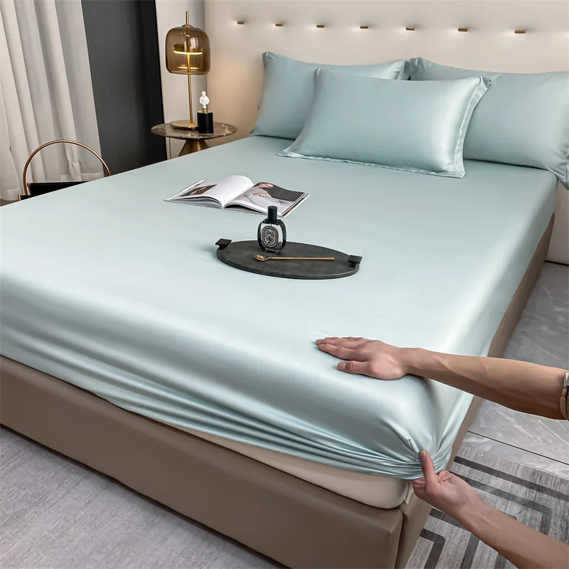 Luxury 100% Bamboo Bedding Set Silky Cooling Bed Sheet Set Twin Queen King Size Fitted Sheet Flat Sheet Pillowcase Hotel Quality